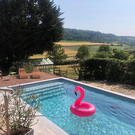 Gite Piscine Jacuzzi Privatises Clos Valentin Freulleville ภายนอก รูปภาพ